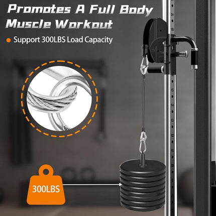 Cable Attachments for Gym, 2PCS Gym Cable Extension Compatible with Gym Accessories, Gym Cable Machine for LAT/Tricep Pull Down, Leg Extensions Machine