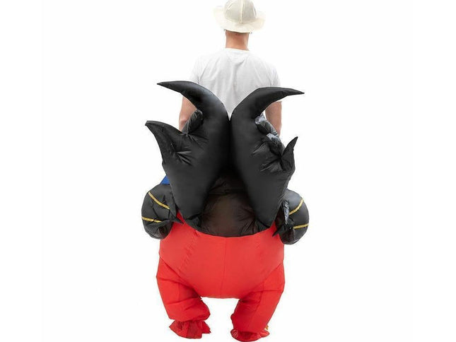 90-130cm Inflatable Christmas Rooster Halloween Costume Blow Up Suit Battery Power Cosplay Costume Christmas Party Babies size 90-130