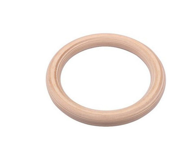 2 pcs Wood Gymnastic Rings - Olympic Gym Rings with Adjustable Straps, Heavy Duty Gym Equipment for Home Gym, Train Workout, Strength Training 28mm