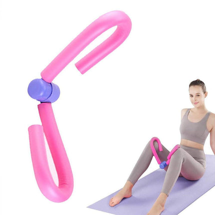 Thigh Master Trainer Exerciser, Thigh Trimmer Leg Exercise Thin Legs Training Device Weight Loss Home Gym Trainer Equipment for Women and Men - Pink