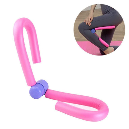 Thigh Master Trainer Exerciser, Thigh Trimmer Leg Exercise Thin Legs Training Device Weight Loss Home Gym Trainer Equipment for Women and Men - Pink