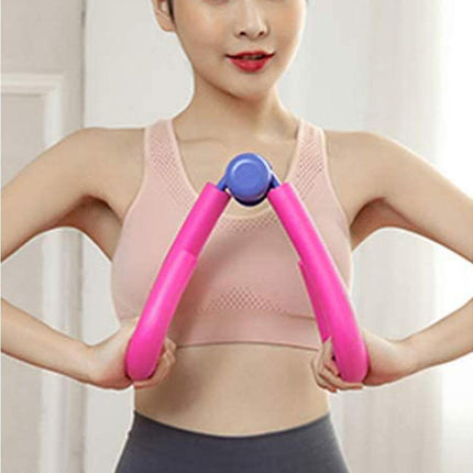 Thigh Master Trainer Exerciser, Thigh Trimmer Leg Exercise Thin Legs Training Device Weight Loss Home Gym Trainer Equipment for Women and Men - Pink