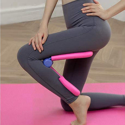 Thigh Master Trainer Exerciser, Thigh Trimmer Leg Exercise Thin Legs Training Device Weight Loss Home Gym Trainer Equipment for Women and Men - Pink
