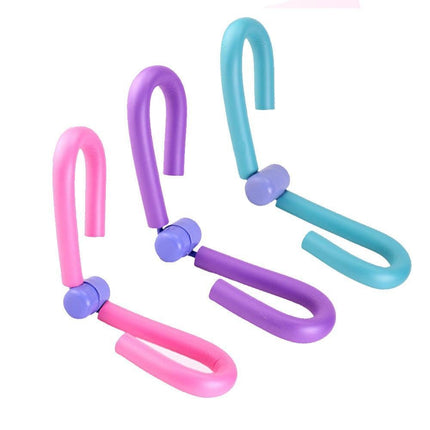 Thigh Master Trainer Exerciser, Thigh Trimmer Leg Exercise Thin Legs Training Device Weight Loss Home Gym Trainer Equipment for Women and Men - Pink