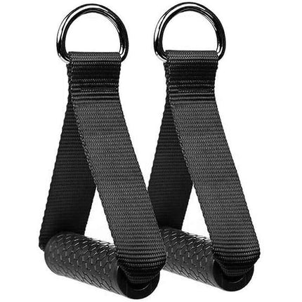 2pcs Rubber Cable Machine Grips, Resistance Band Handle Attachment for Home Gym