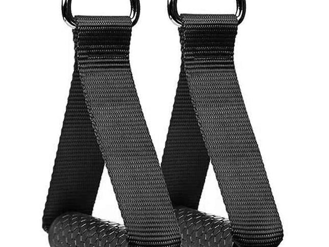 2pcs Rubber Cable Machine Grips, Resistance Band Handle Attachment for Home Gym