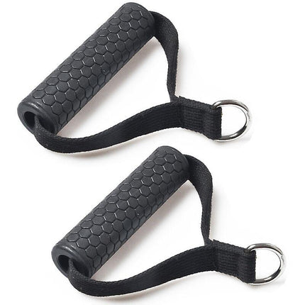 2pcs Rubber Cable Machine Grips, Resistance Band Handle Attachment for Home Gym