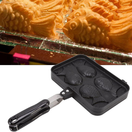 Taiyaki Fish Waffle Maker - Aluminum Nonstick Cake Waffle Pan for Japanese-Style Desserts