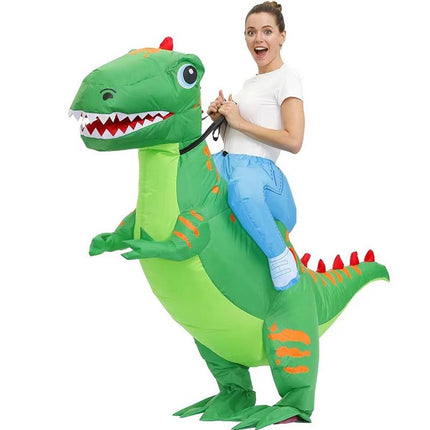 Dinosaur Cartoon Costumes Air Model Inflatable Costume Funny Dress Up Props Halloween Party Clothes Adult One Size