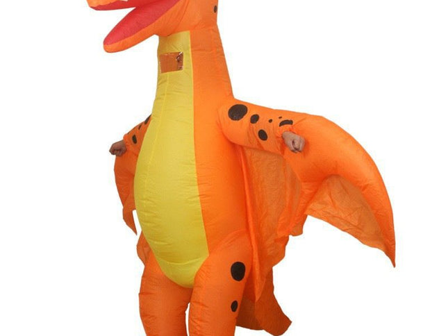Orange Pterodactyl Inflatable Costume ‚Äì Adult One Size