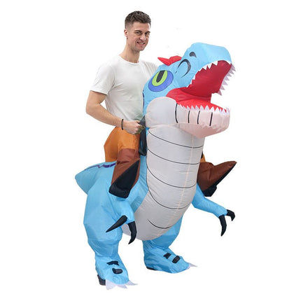 Ride On Therizinosaurus Cartoon Costumes Air Model Inflatable Costume Funny Dress Up Props Halloween Party Clothes Adult One Size