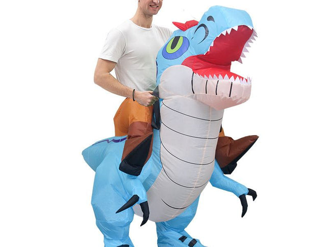 Ride On Therizinosaurus Cartoon Costumes Air Model Inflatable Costume Funny Dress Up Props Halloween Party Clothes Adult One Size
