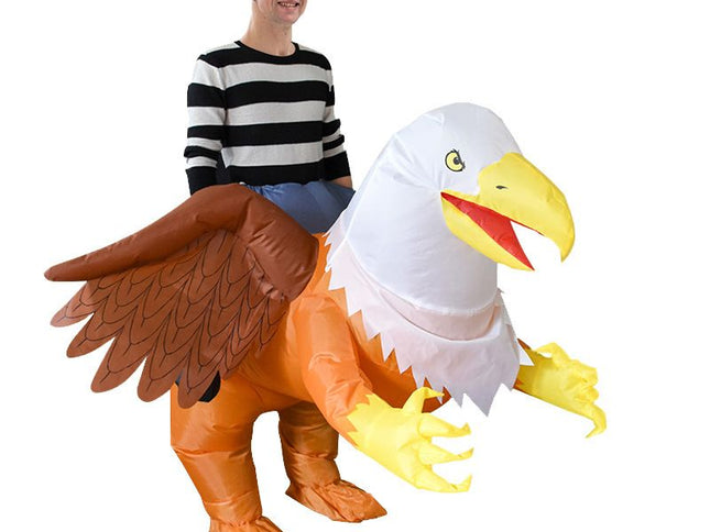 Ride On Eagle Cartoon Costumes Air Model Inflatable Costume Funny Dress Up Props Halloween Party Clothes Adult One Size