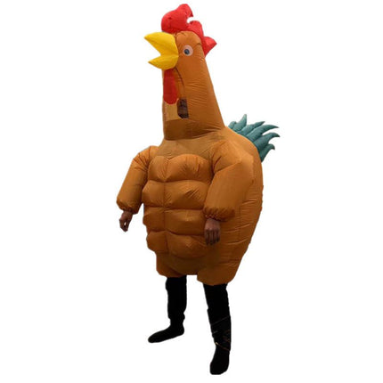 Pineapple Chicken Cartoon Costumes Air Model Inflatable Costume Funny Dress Up Props Halloween Party Clothes Adult One Size