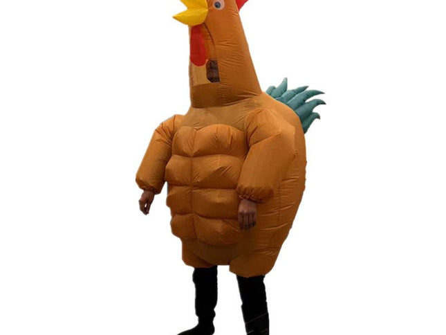 Pineapple Chicken Cartoon Costumes Air Model Inflatable Costume Funny Dress Up Props Halloween Party Clothes Adult One Size