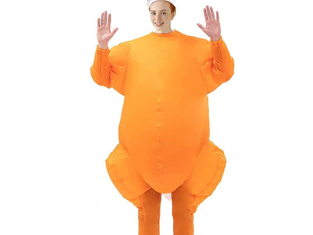 Thanksgiving Turkey Cartoon Costumes Air Model Inflatable Costume Funny Dress Up Props Halloween Party Clothes Adult One Size