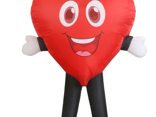 Valentine Heart Cartoon Costumes Air Model Inflatable Costume Funny Dress Up Props Halloween Party Clothes Adult One Size