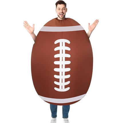 Rugby Ball Cartoon Costumes Air Model Inflatable Costume Funny Dress Up Props Halloween Party Clothes Adult One Size