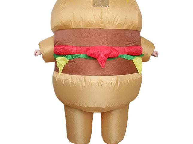 Hamburger Inflatable Costume ‚Äì Adult One Size