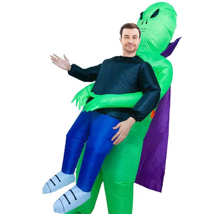 Alien Cartoon Costumes Air Model Inflatable Costume Funny Dress Up Props Halloween Party Clothes Adult One Size