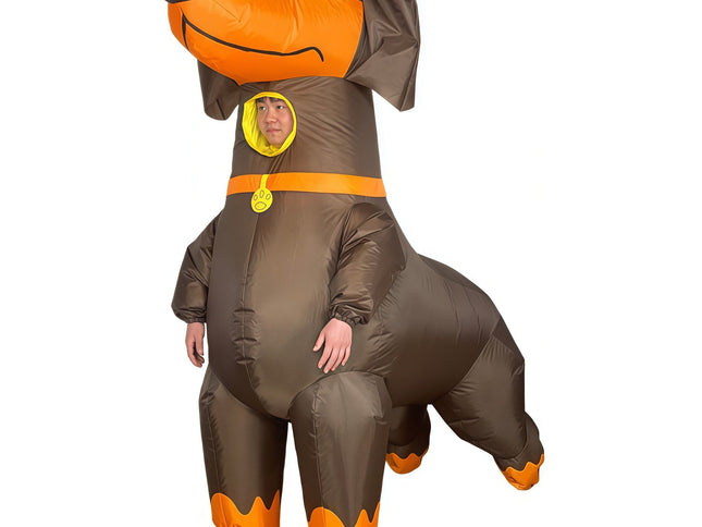 Dachshund Cartoon Costumes Air Model Inflatable Costume Funny Dress Up Props Halloween Party Clothes Adult One Size