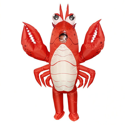 Lobster Cartoon Costumes Air Model Inflatable Costume Funny Dress Up Props Halloween Party Clothes Adult One Size