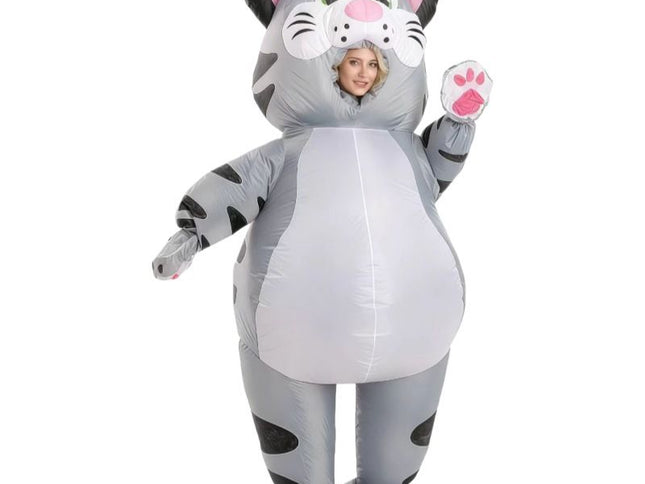 Striped Cat Inflatable Costume ‚Äì Adult One Size
