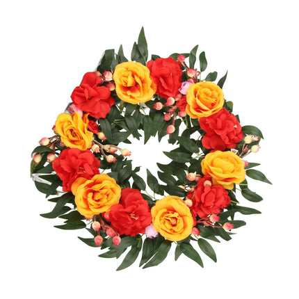 Halloween Garland Artificial Garland Window Door Hanging Wreath for Halloween Decor