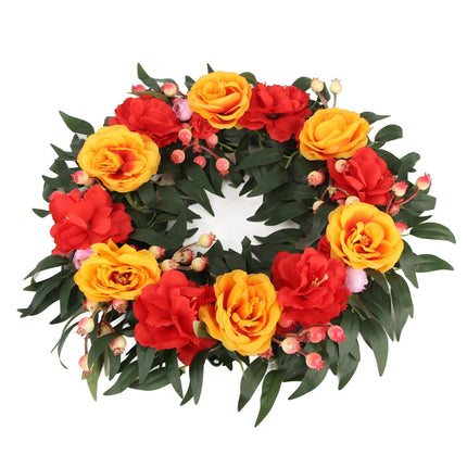 Halloween Garland Artificial Garland Window Door Hanging Wreath for Halloween Decor