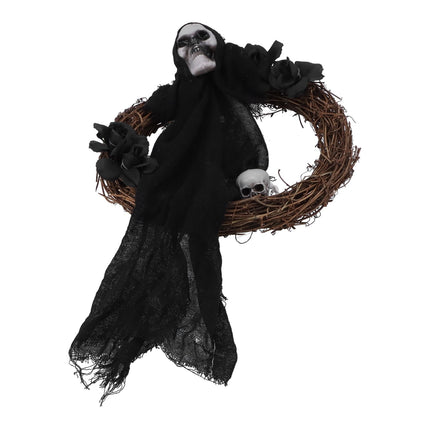 Halloween Ghosts Wreath Front Door Hanging Wreath Ghosts House Decoration Props Halloween Ornaments for Festival Decoration