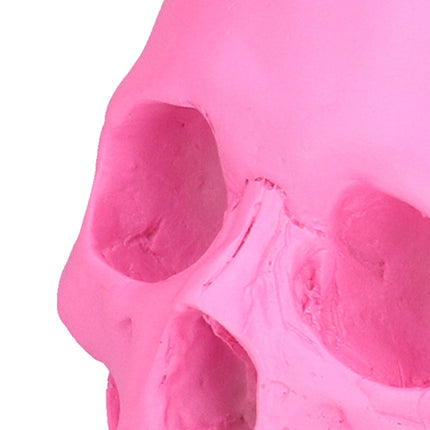 Resin Halloween Skull Decor Festival Home Props Fake Whole Person Skull Ornaments Pink