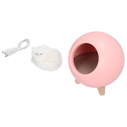 Cute Cat Touch Led Night Light with USB Cable Rechargeable Touch Dimming Cat House LED Night Light for Bedroom