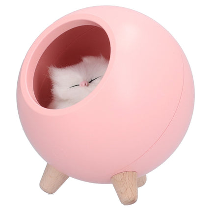 Cute Cat Touch Led Night Light with USB Cable Rechargeable Touch Dimming Cat House LED Night Light for Bedroom