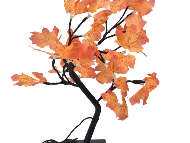 Fall Tree LED 24 Lights Warm Light Beads Romantic Style USB Power Supply Fall Light Up Thanksgiving Tree 5V