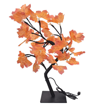 Fall Tree LED 24 Lights Warm Light Beads Romantic Style USB Power Supply Fall Light Up Thanksgiving Tree 5V