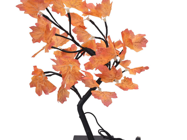 Fall Tree LED 24 Lights Warm Light Beads Romantic Style USB Power Supply Fall Light Up Thanksgiving Tree 5V