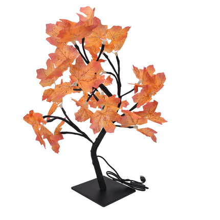 Fall Tree LED 24 Lights Warm Light Beads Romantic Style USB Power Supply Fall Light Up Thanksgiving Tree 5V