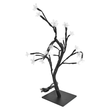 Cherry Blossoms Tree Lamp Plastic PVC Bonsai Light for Home Decoration USB Powered 24 LED