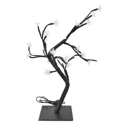 Cherry Blossoms Tree Lamp Plastic PVC Bonsai Light for Home Decoration USB Powered 24 LED