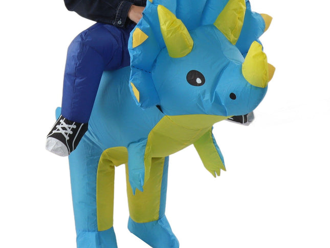 Inflatable Dinosaur Costume Halloween Cosplay Costume Party Riding Triangle Dinosaur Inflatable Doll Suit Adults 160‑190cm