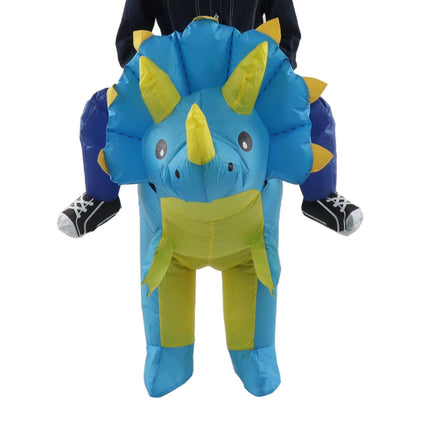 Inflatable Dinosaur Costume Halloween Cosplay Costume Party Riding Triangle Dinosaur Inflatable Doll Suit Adults 160‑190cm