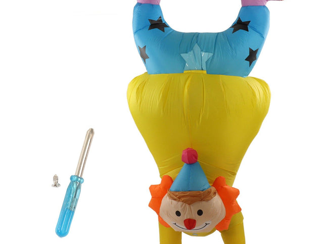 Adult Inflatable Handstand Clown Costume Halloween Upside Down Clown Inflatable Costume