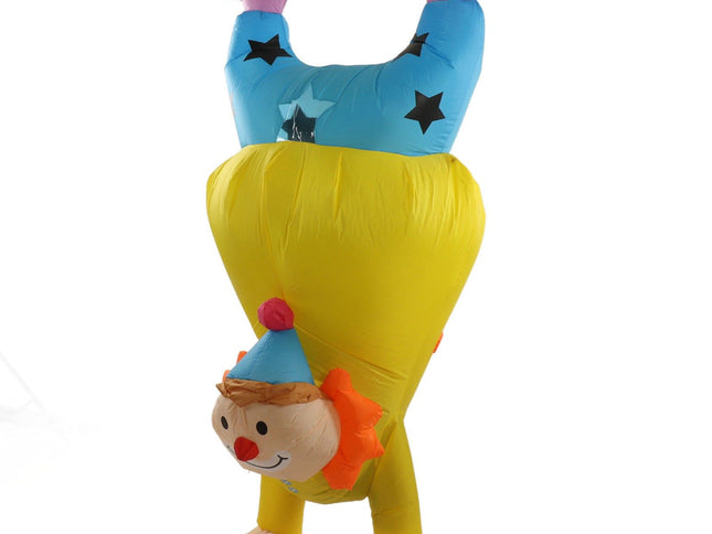 Adult Inflatable Handstand Clown Costume Halloween Upside Down Clown Inflatable Costume