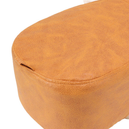 Animal Footstools Lovely Cartoon Innovative Elephant Upholstered Stool for Nursery Bedroom Playroom Living Room Decor Orange