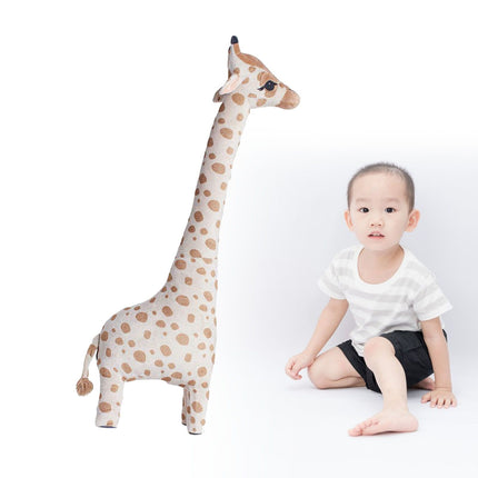 Giraffe Doll Plush Toy Cute Soft Full Filling High Elasticity Skin Friendly Perfect Gift for Kids Adults 100cm