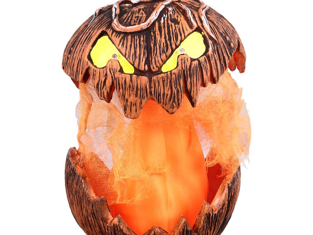 20cm Voice Activated Pumpkin Lifting Lighting Pumpkin Decoration for Indoor Lawn Table Halloween Haunted House