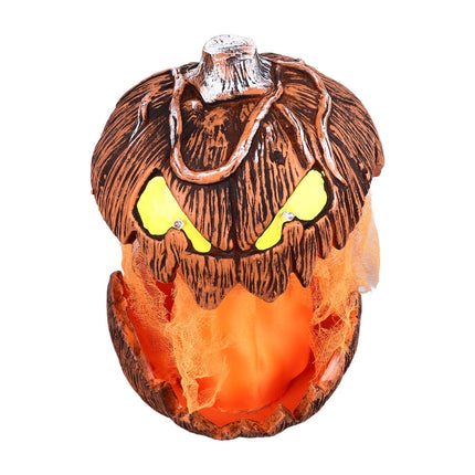 20cm Voice Activated Pumpkin Lifting Lighting Pumpkin Decoration for Indoor Lawn Table Halloween Haunted House