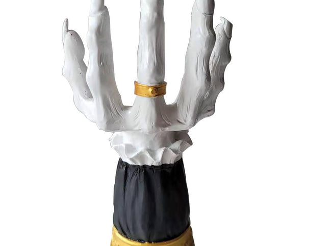 Halloween Candle Holder Witch Hand Shaped Resin Candlestick Desktop Ornaments Decor