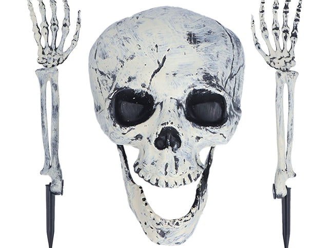 Skeleton Decor Cosplay DIY Multifunctional Lifelike Compact Scary Halloween Skeleton
