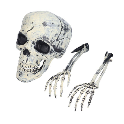 Skeleton Decor Cosplay DIY Multifunctional Lifelike Compact Scary Halloween Skeleton